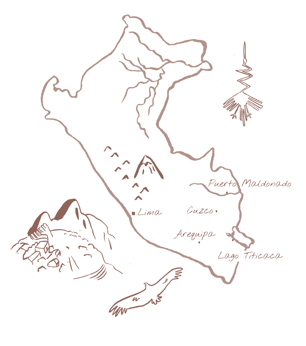 Peru Zuid Met Amazone