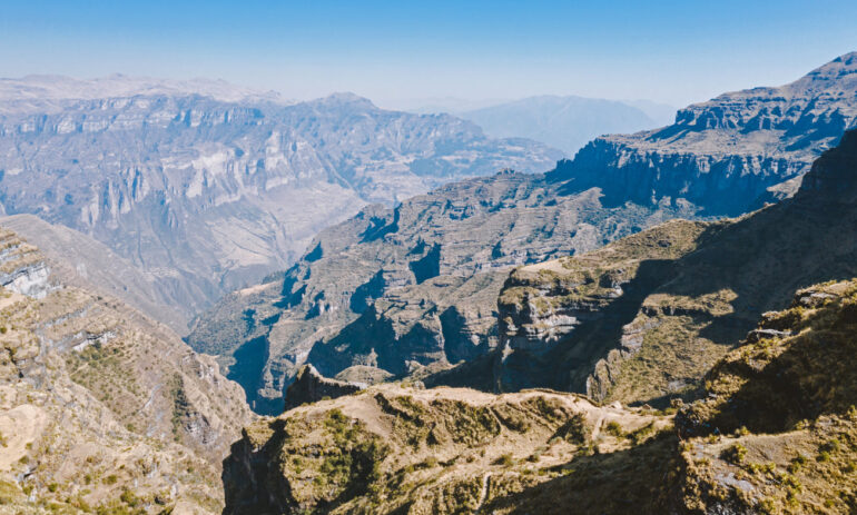 Peru Reis Waqrapucara Rechthoek Pano